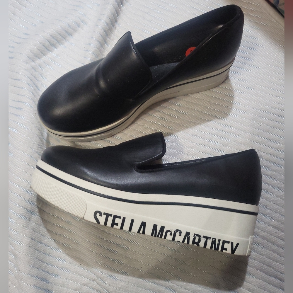 Stella McCartney Platform Scarpa Gomma Pamir Black Loafers size 38 $525